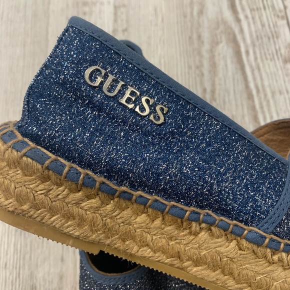 GUESS ‘Rosina’ blue ombré espadrilles flats - Picture 10 of 13
